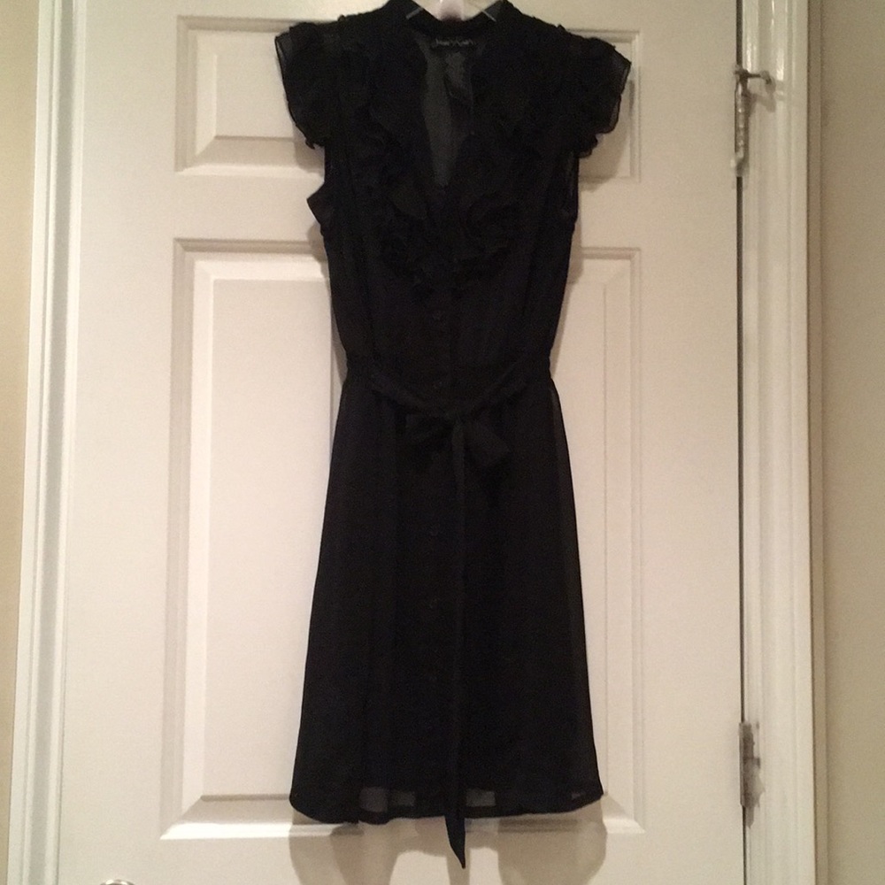 Black mini dress